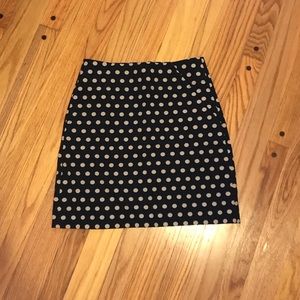 NWT Loft Polka Dot Shift Skirt